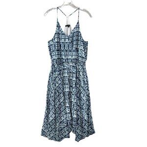 Banana Republic Handkerchief Dress Sharkbite Hem Medium  Lined  RN 64023